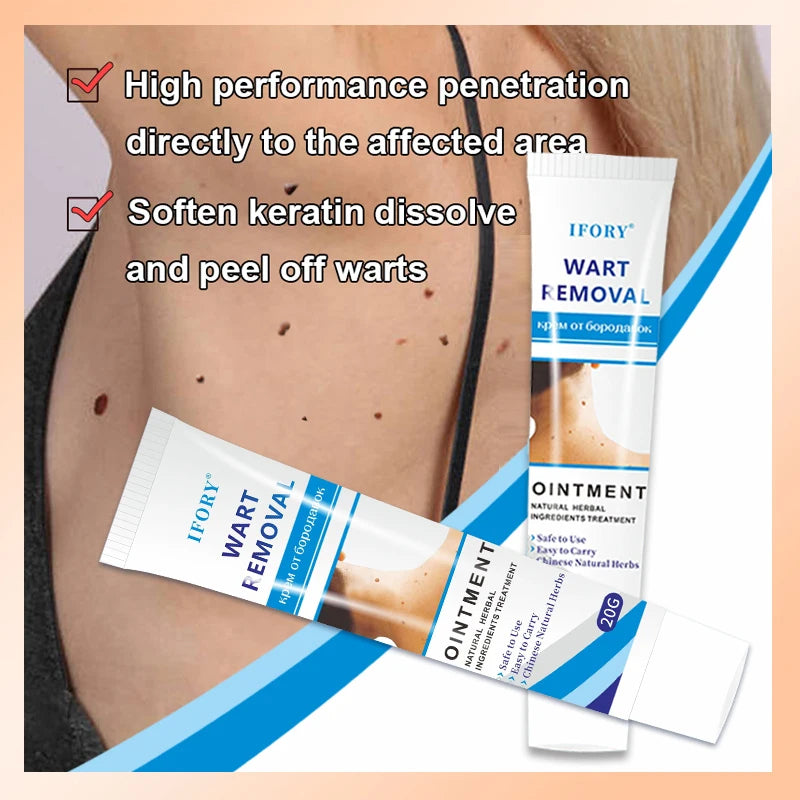 WartsOff Instant Blemish Removal Cream Warts Off Instant Blemish Removal Cream 20 g Wart Remover Ointment for All Skin Types (Pack of 1)