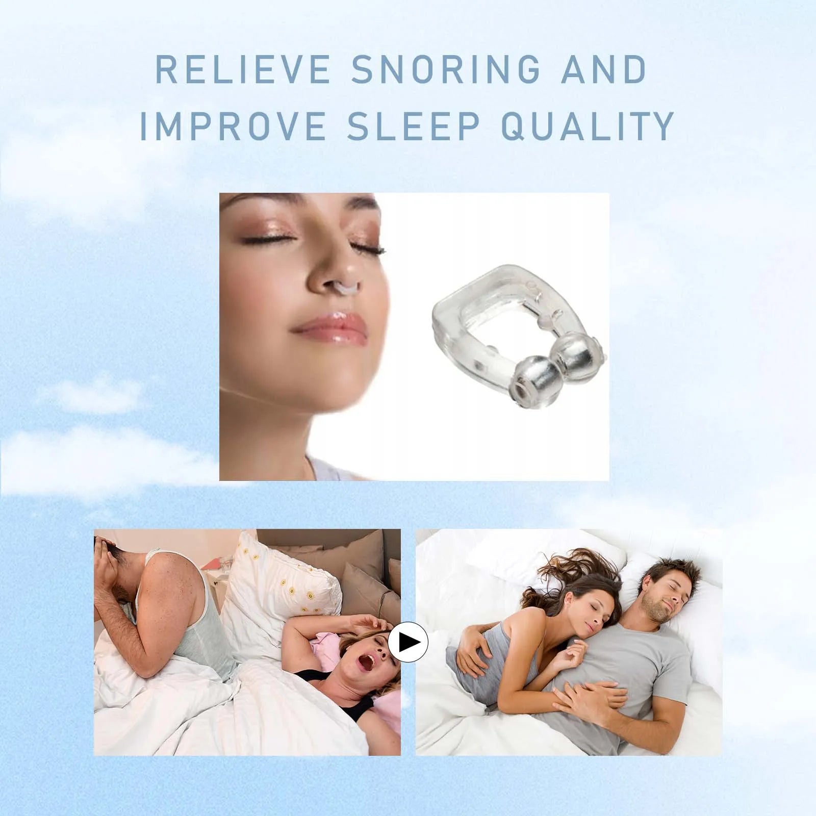 Snoring Nose Clip Device for Men Women (Snoring Stopper- Nose Clip)