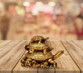 Three Tiered Turtle Tortoise Family For Health And Good Luck For Home Decor - 12 cm