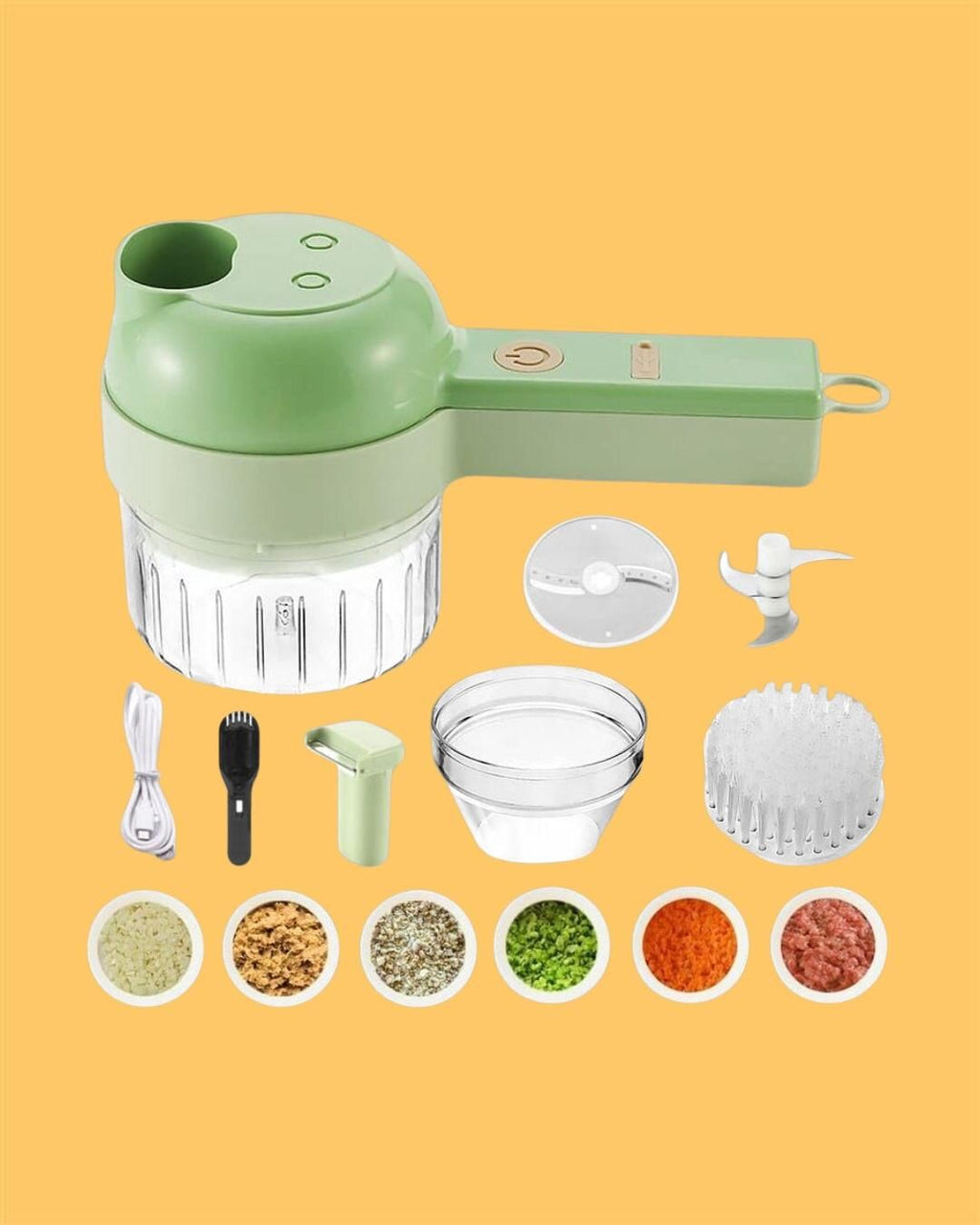 4 in 1 Portable Electric Vegetable Cutter Set(VEG CUTTER)